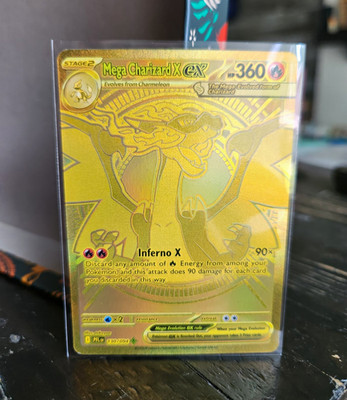 Mega Charizard X EX 130/094 Me02 Phantasmal Flames Full Art Holo 360 HP