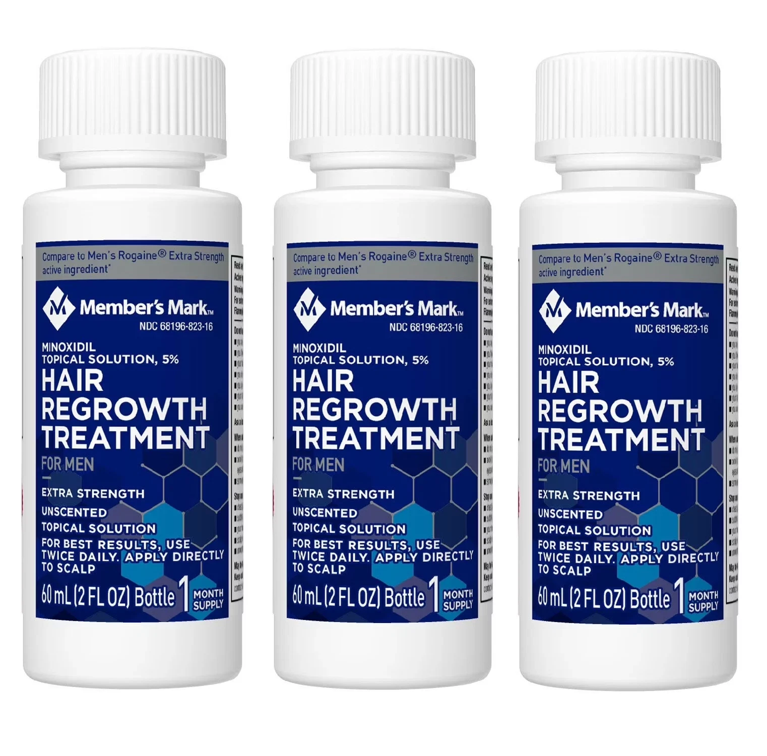 MINOXIDIL 5% Extra Strength Hair Regrowth Solution Treatment for Men 3 Months