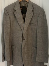 Canali Italy US Size 46 Long Sportcoat Wool Cashmere Silk Gray F596 