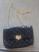 Primark Black And Gold Clutch Bag