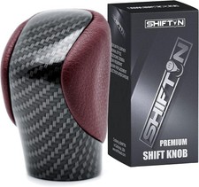 Gear Shift Knob Shifter for Lexus ES GS Rioja Red Rose / Carbon Fiber Pattern