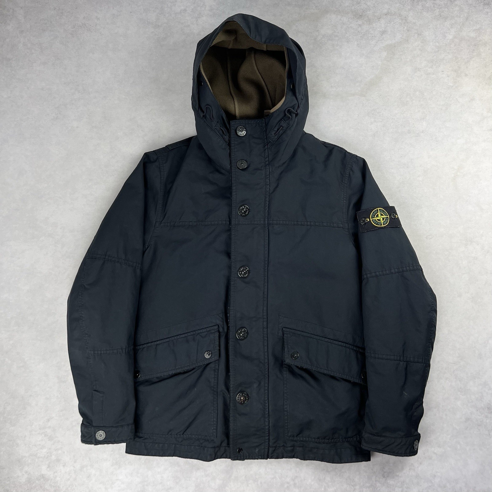 Stone Island David TC Down Jacket Medium Coat Navy 65… - Gem