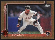 2025 Topps Chrome Gold LogoFractor 36/50 Marco Luciano #191 JW1