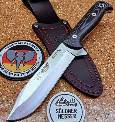 Cudeman Messer 119-M KOTUKO Jagdmesser MoVa Stahl Micartagriff Lederscheide