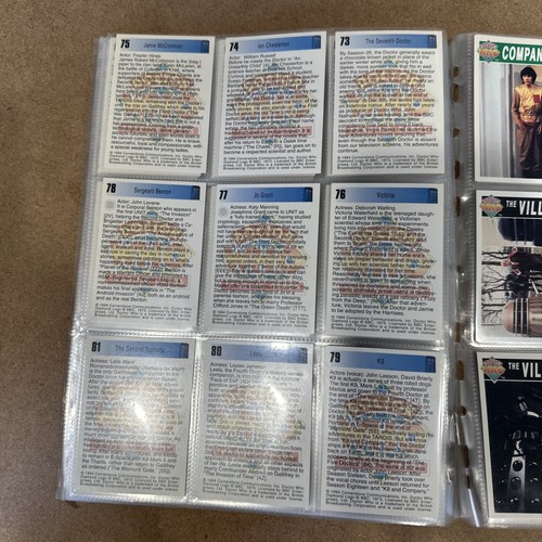 DOCTOR WHO - CORNERSTONE SERIES 1 - Complete VINTAGE Base Set (110 cards) - 1994 - Picture 18 of 24