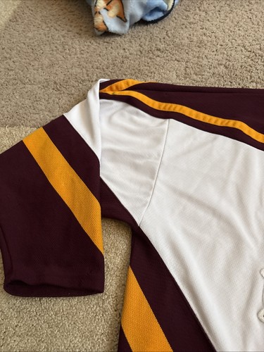 Vintage Ferris State Bulldogs Hockey Jersey Size Medium Athletic Knit - Picture 6 of 8