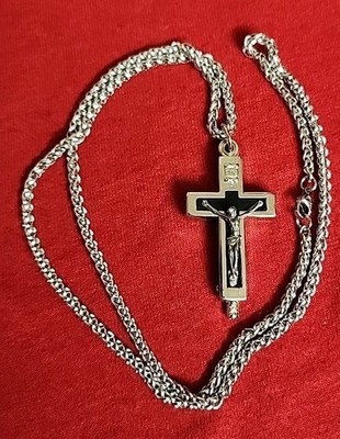 CHRISTIAN CATHOLIC CROSS With Soil From Jerusalem And China 23'' Free Shipping 