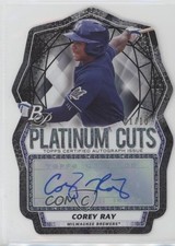 2017 Bowman Platinum Platinum Cuts Auto Black 1/10 Corey Ray #PCA-CR Auto 0f8