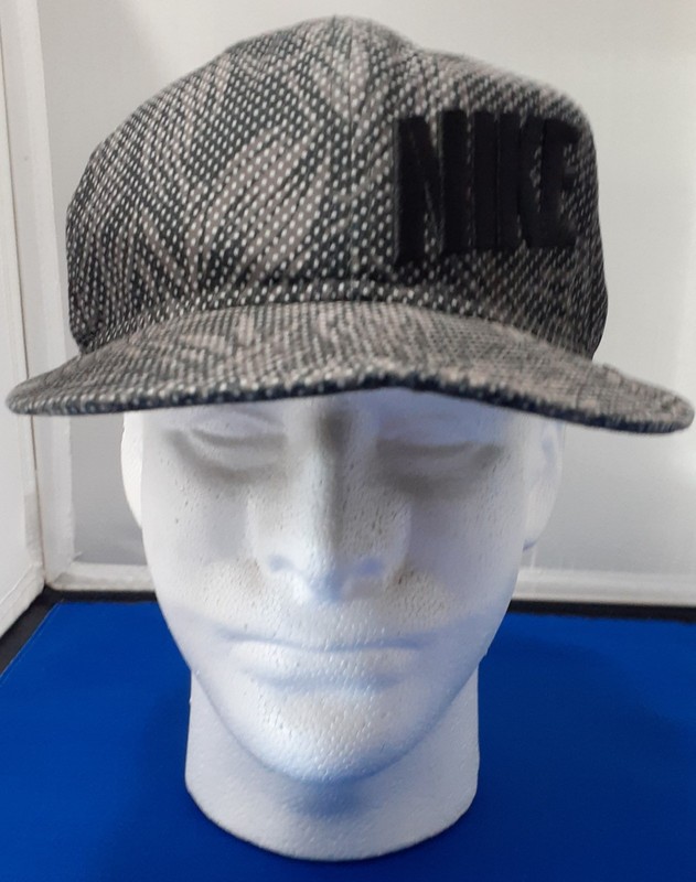 Nike Adjustable Baseball Cap Gray/Black Polka Dot One Size Unisex Adults