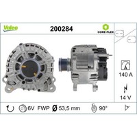 1X Generator Valeo 200284 Passend FüR Audi Seat Skoda VW