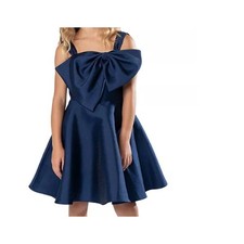 Rare Editions Big Girls Asymmetrical Bow Party Dress Size 14