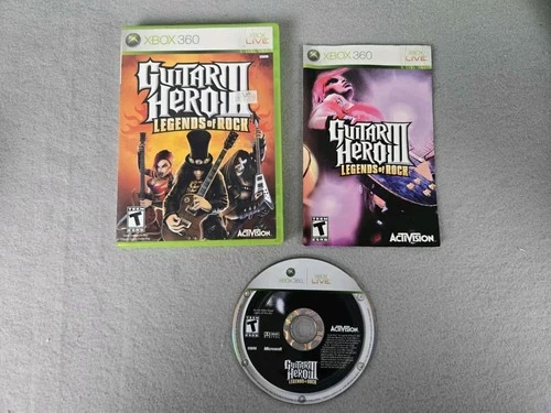 Guitar Hero: III 3 Legends of Rock (Microsoft Xbox 360, 2007) CIB Tested