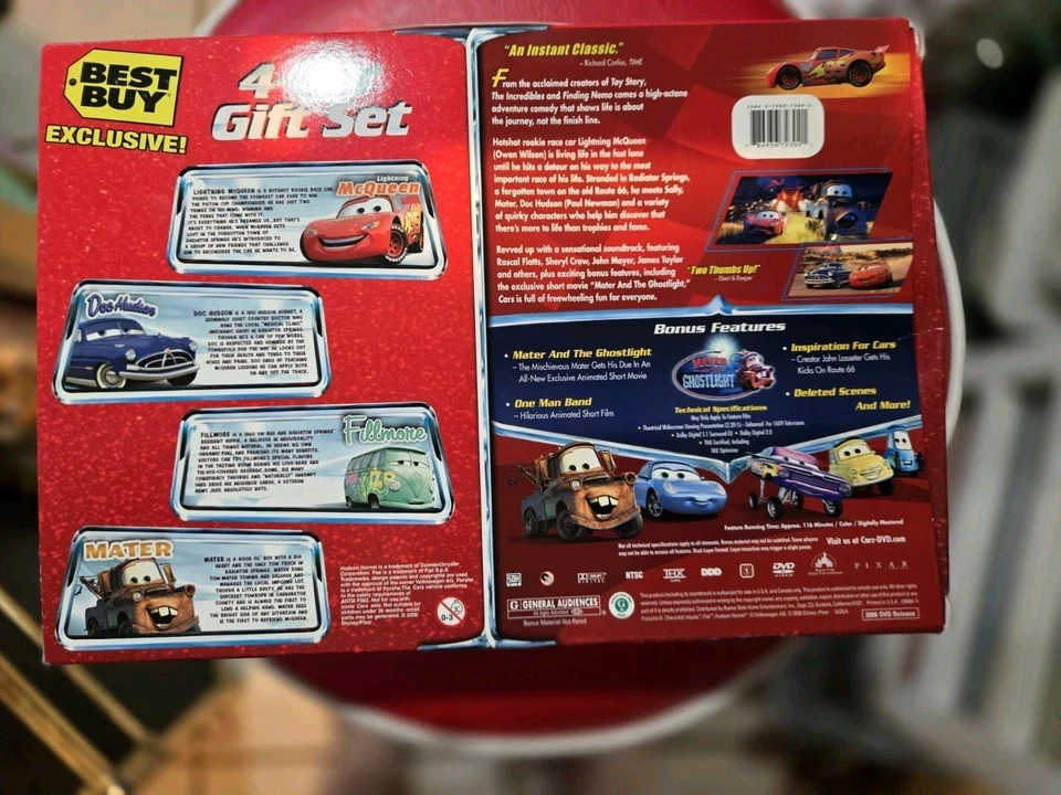 Disney’s Pixar Cars (DVD) Best Buy Exclusive 4-Car Gift Set Mater Lightning Doc - Image 4 of 4
