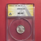 1929 D Mercury Dime MS 65