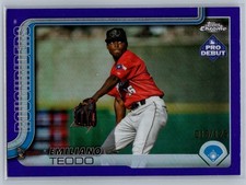 Emiliano Teodo 2025 Topps Chrome Pro Debut Purple /125 #PDC-95