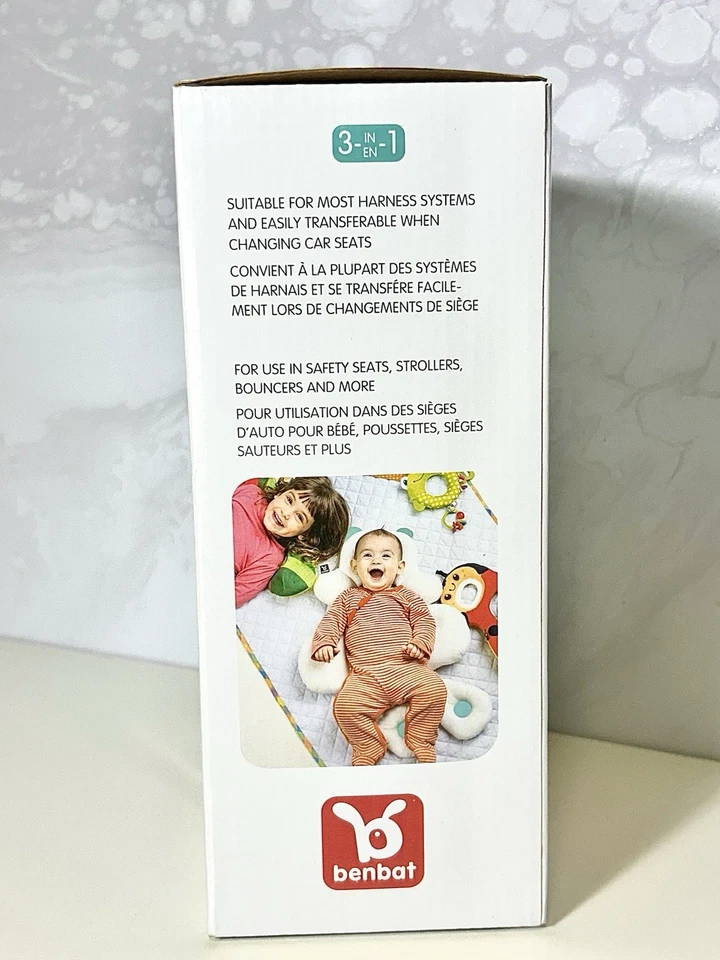 Cojín reversible rosa Benbat 3 en 1 con inserto de soporte para cabeza y cuerpo infantil Foto 4 de 4