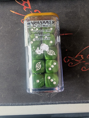 Wood Elf Realms Dice Set Sealed Warhammer Old World New