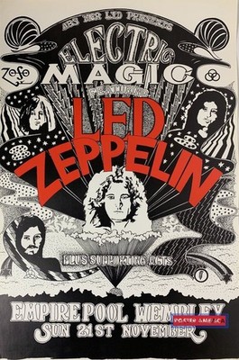 Led Zeppelin Empire Pool Wembley 90's Vintage UK Import Repro