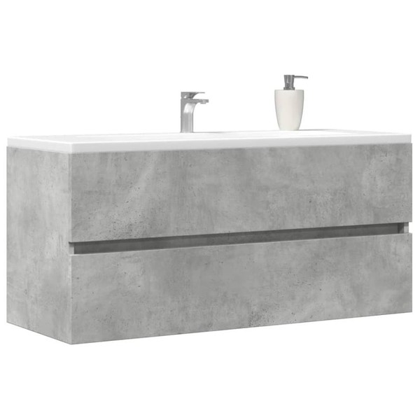 Waschbeckenunterschrank Betongrau 100X38,5X45 Cm Holzwerkstoff-image