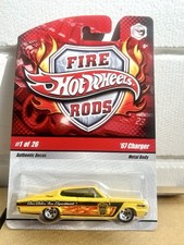 Hot Wheels Fire Rods '67 Charger #1/26 Authentic Decos