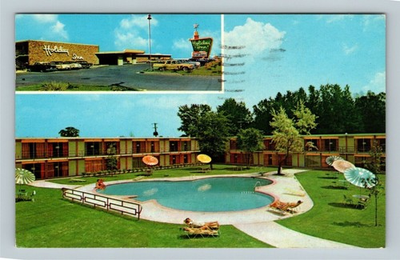 #ad Sioux Falls SD Holiday Inn Motel Pool South Dakota c1965 Vintage PostcardÂ Â  $0.99