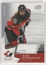 2020-21 Upper Deck Team Canada Juniors Women's WC Jerseys Jaime Bourbonnais 1qa6