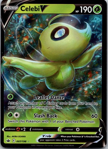 Pokemon Chilling Reign Celebi V 7/198 NM