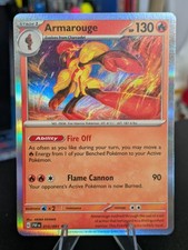 Pokemon TCG Armarouge #15/91 SV Paldean Fates Pokemon 2024 Rare Holo TCG Card