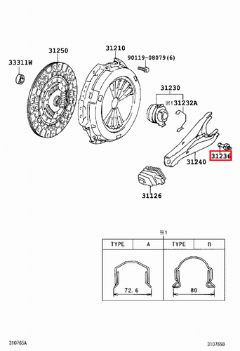 Genuine Hilux LN191 LN172 LN171 LN170 LN167 LN166 Clutch Fork Pivot Ball Bolt - Picture 9 of 20