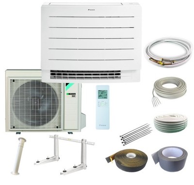 DAIKIN Truhengerät Perfera FVXM35 3,4 kW mit Montageset