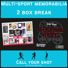 Baseball - 2 BoxBreak - 2025/26 Gold Rush Multi-Sport Jersey & Card Value Pack