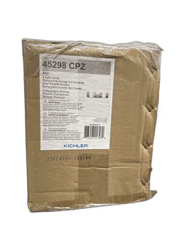 KICHLER Alton 33.75" 4-Light Champagne Bronze Bathroom Vanity Light - Picture 12 of 12