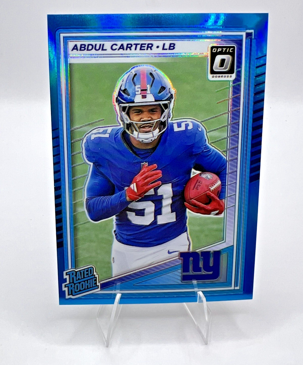 2025 Panini Donruss Optic - Rated Rookie Abdul Carter #300 Aqua Prizm /349 (RC)