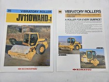 Vintage Komatsu Brochure Vibratory Roller JV110WAHD-1