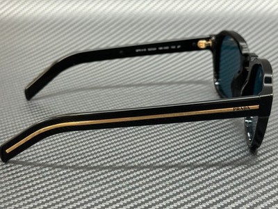 PRADA PR A16S 16K04D Black Green Polarized Unisex 49 mm Sunglasses
