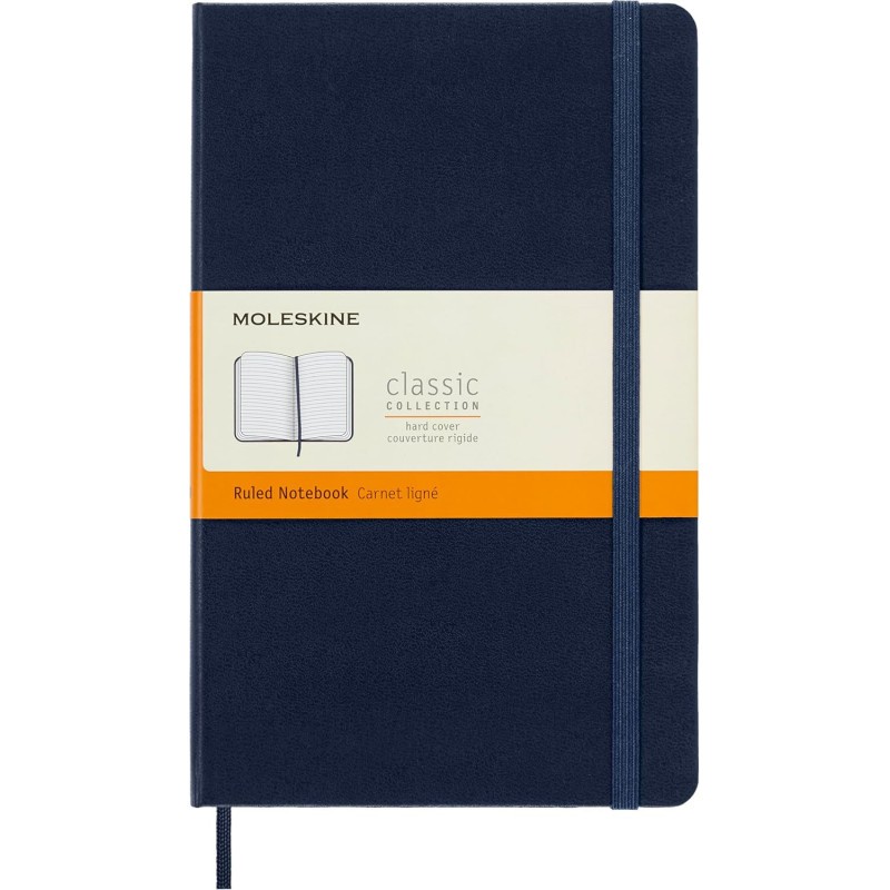 Carnet Moleskine haut de gamme bleu roi de 240 pages pour une écriture fluide