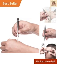 Portable Deep Tissue Massage Tool - Stainless Steel Acupressure Pen for Athletes