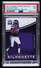 2017 Panini Preferred Jumbo Rookie Silhouette Jerseys Dalvin Cook #22 PSA 7 03rx