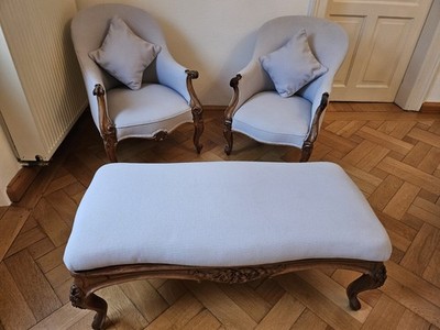 Hochwertiges französisches Salon-Set aus der Zeit Louis-Philippe (ca. 1840 1870)