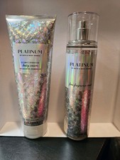 2 pc set Bath  Body Works PLATINUM Ultra Hydration Body Cream  Mist NEW