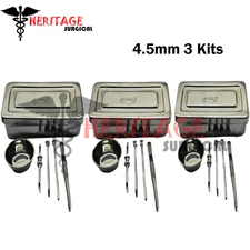 3 HRT Trocar kit 4.5mm 3 kits ,Hormone Replacement Pellet Insertion Kit 3 Sets