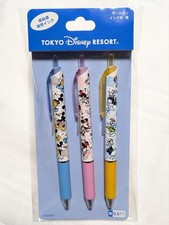Disney Resort Ballpoint Pen Set Stationery Writing Utensils Second-Hand K