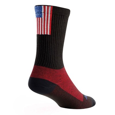 SockGuy, Cuff Glory, Crew Sock, Sporty and Stylish, 6 Inches - Large/X Large