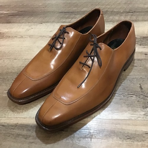 Allen Edmonds Berkeley Men's 11.5 B Split Toe Brown Leather Dress Oxfords USA