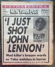 John Lennon New York Post - “I JUST SHOT JOHN LENNON” December 9th 1980