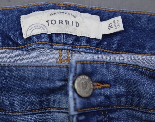 Pantalones de mezclilla para mujer tórridos ex novio tiro medio lavado medio talla 16 (Sr 38x26) - Imagen 5 de 9