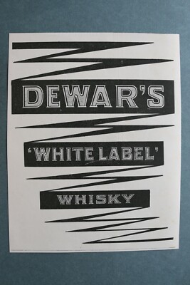 WL10d) Advertising John Dewar & Sons 1904 White Label Whisky London England UK
