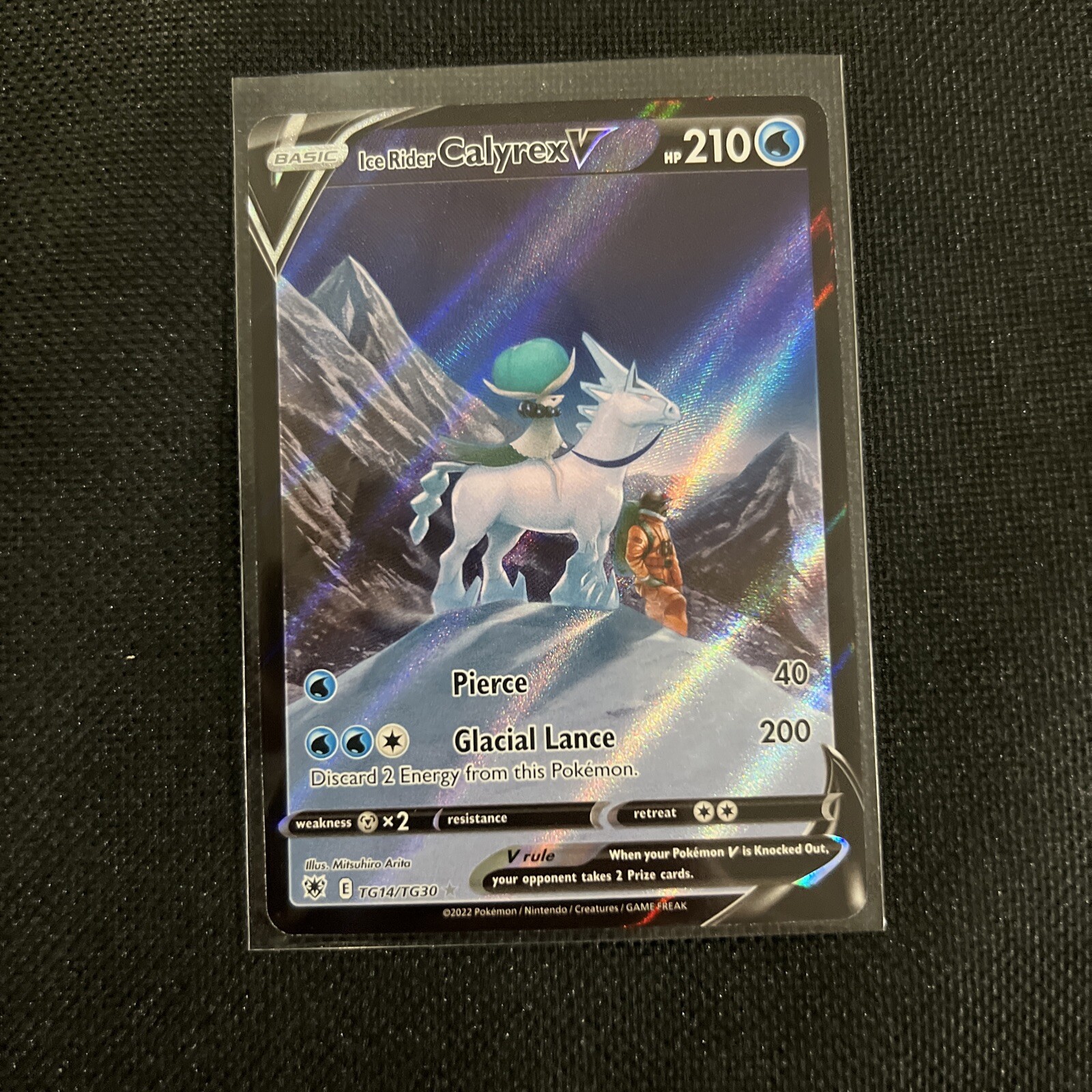 Pokemon Ice Rider Calyrex V Chilling Reign 164/198 Full Art