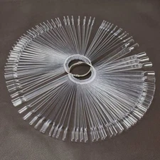 100 Pieces Fan-shaped Artificial False Nail Polish Practice Color Swatch Sticks