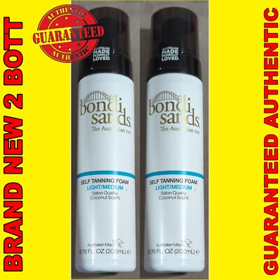 Bondi Sands Self Tanning Foam Light/Medium Coconut Scent 200ml 2 BOT